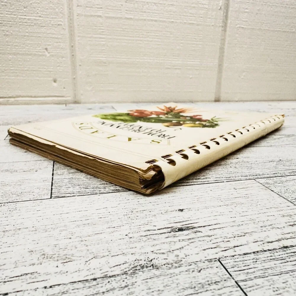 Salads From Beginning to Endive Vtg 1980 by Kraft Kitchens Comb‎ Spiral Cookbook